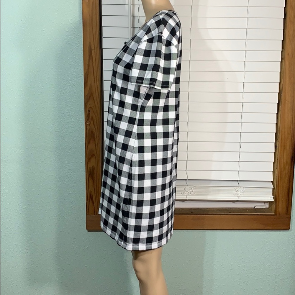 Arizona Jean Co Black & White Checked Sheath Dress - Picture 5 of 6